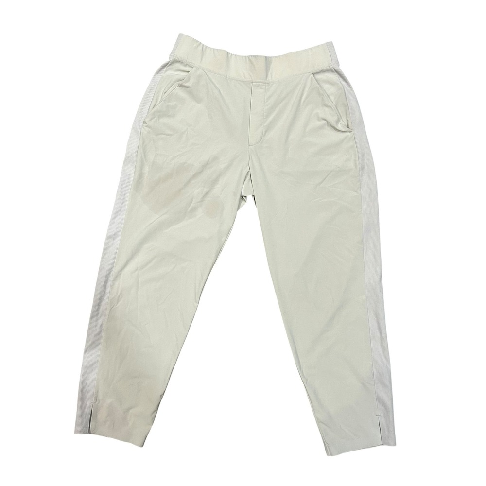 Athleta Brooklyn Pants Cream 8 Petite Stretch Athleisure Commute‎ Travel